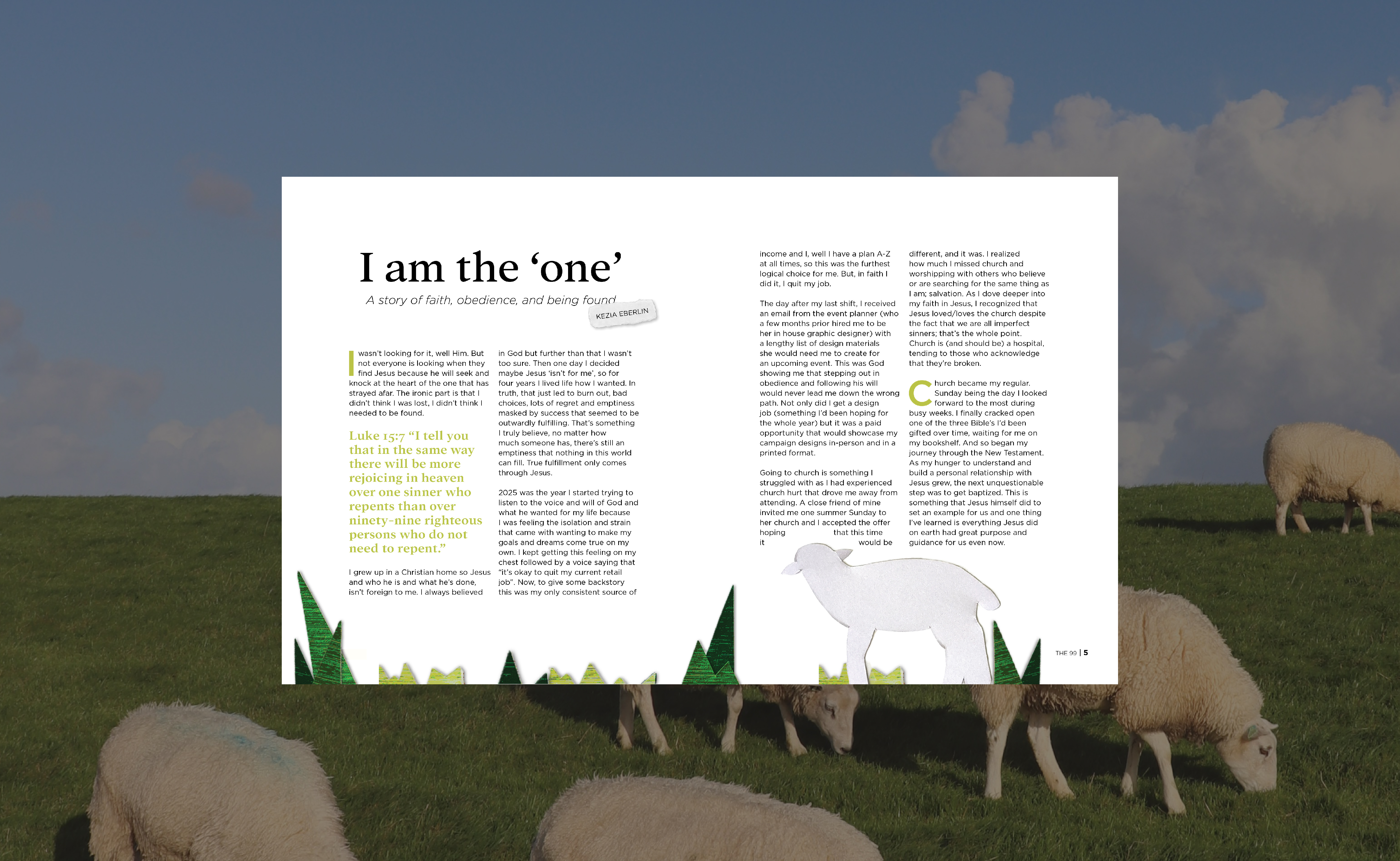 The 99 Paper cut out poster